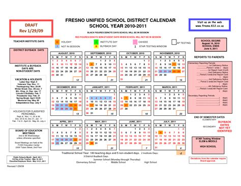 fresno high calendar|fresno unified district calendar.